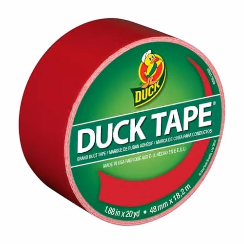 Sellotape Duck Tape Cloth Duct Tape in Red, W: 48 mm, L: 18.2 m – 1