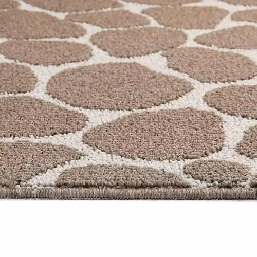 My Mat Sculptured Patterned Pebble Mink Rug, Brown, W: 100 cm, L: 150 cm – 3