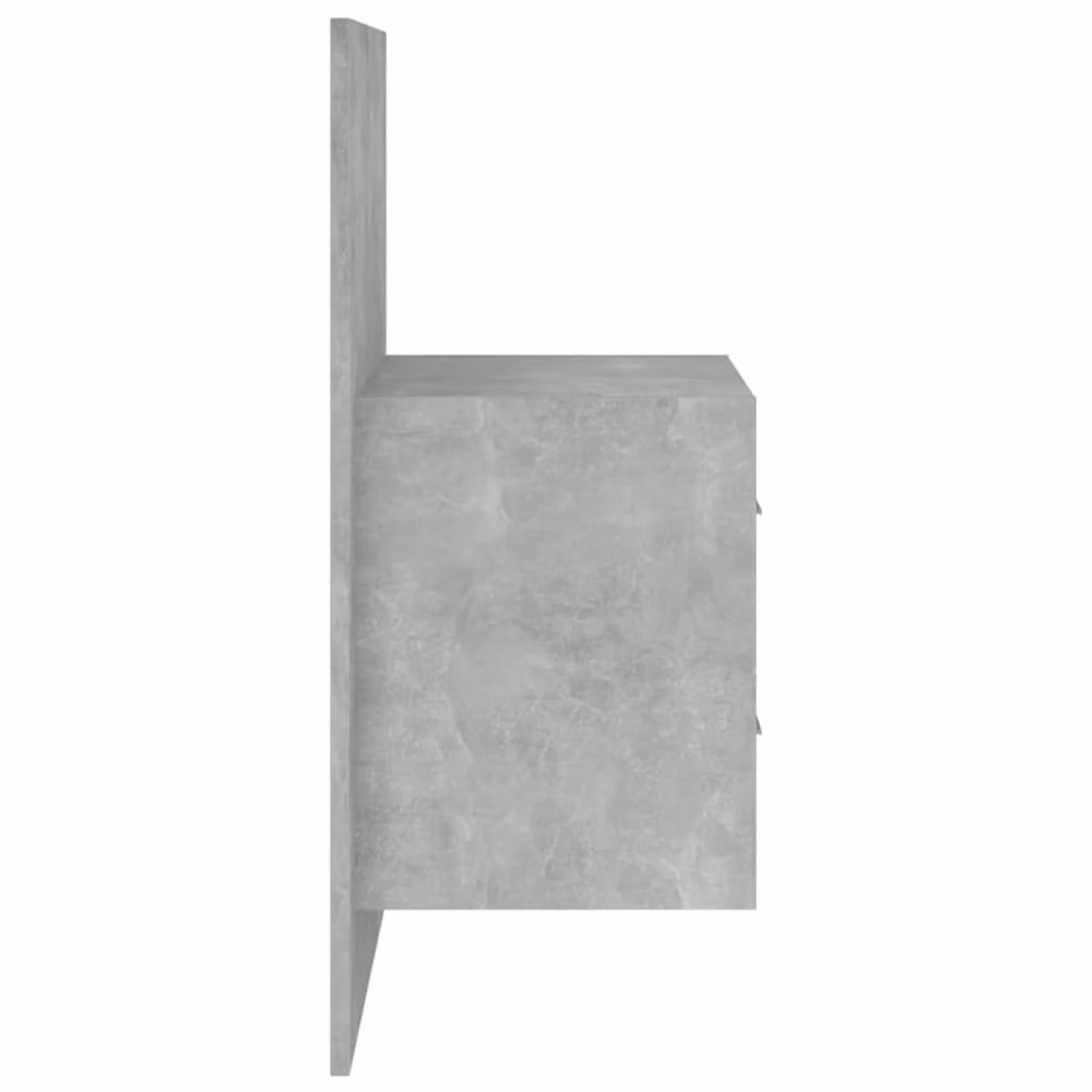 Berkfield Home Bed Headboard with Integrated Nightstands in Concrete Grey Engineered Wood – 2