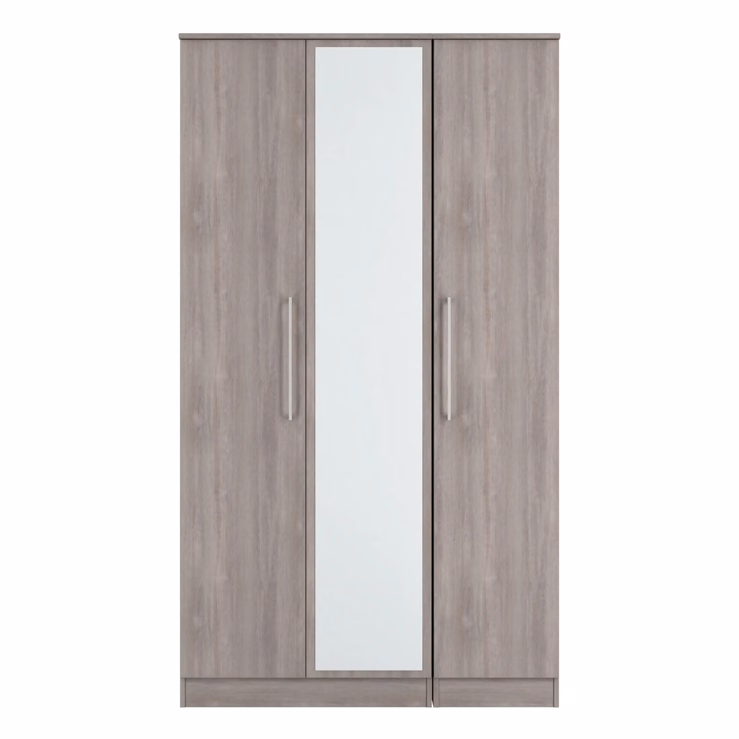 Ready Assembled 2 U Gloucester Tall Triple Mirror Wardrobe in Light Grey – 2