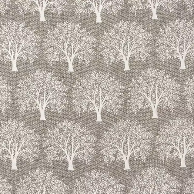 Terrys Levanto Fabric Pewter in Grey and White