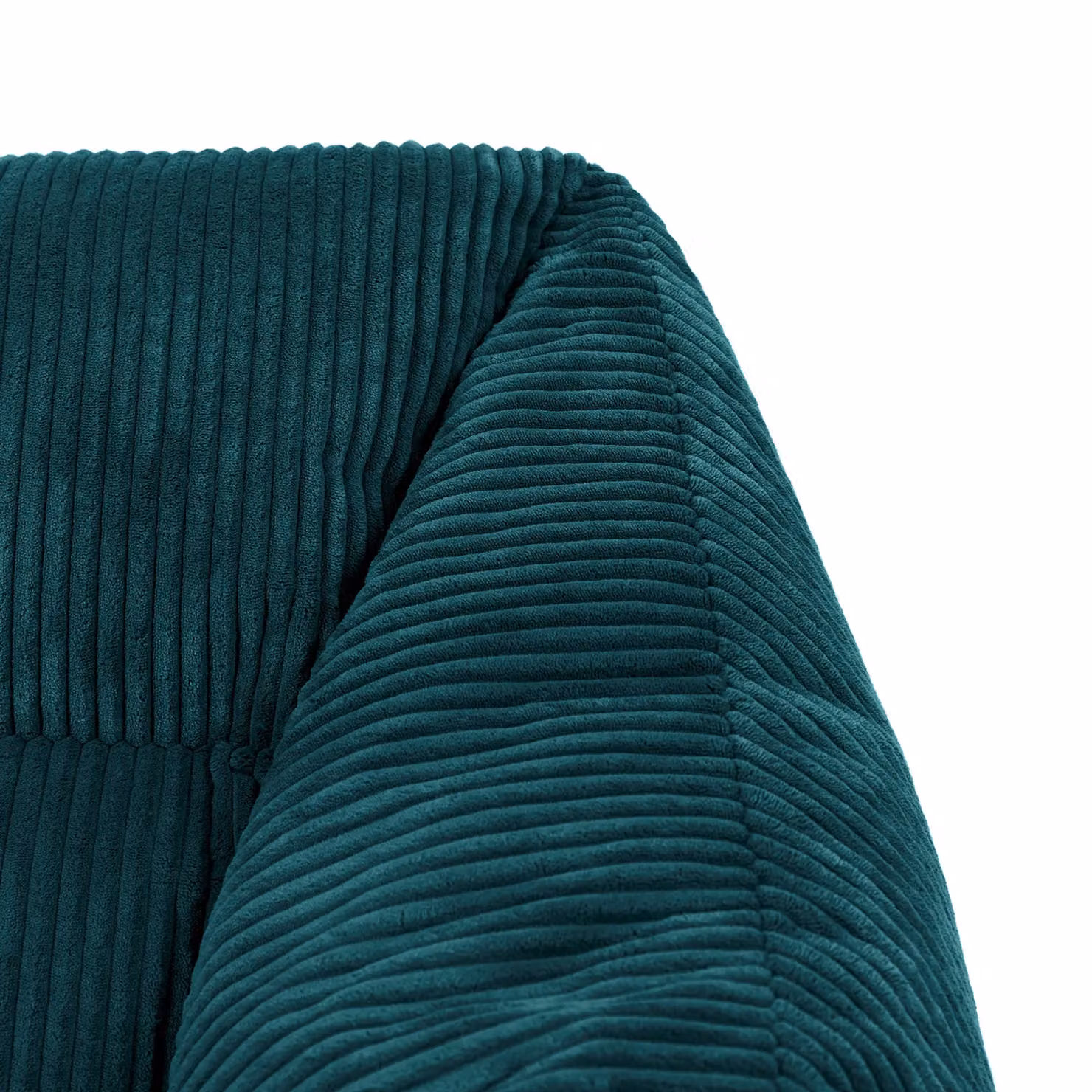ICON Natalia Jumbo Corduroy Bean Bag Armchair with Armrests in Petrol Blue – 4