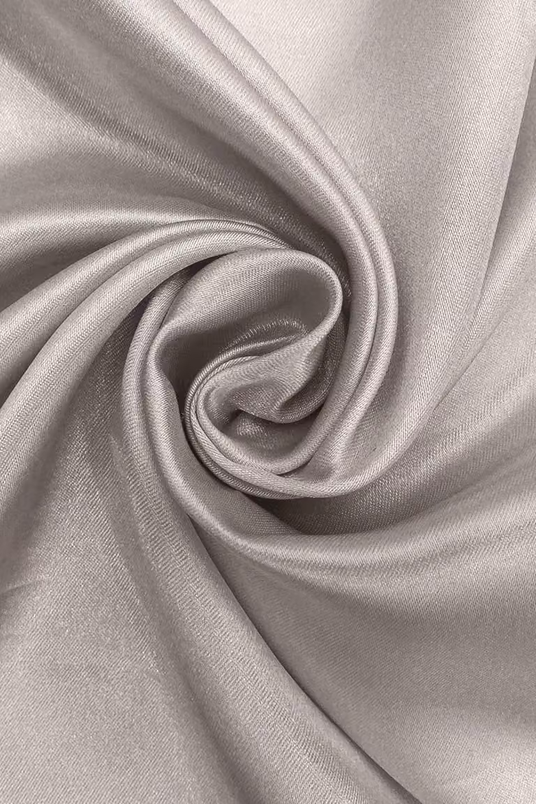 Neel Blue Satin Table Runner in Silver