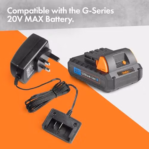 VonHaus 20V Black Fast Charger for G-Series Cordless Lithium-ion Garden Power Tools – 2