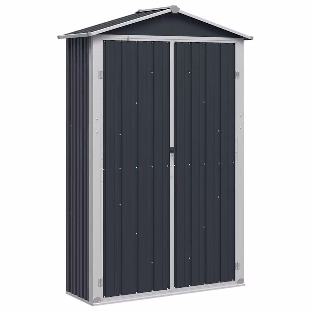 Berkfield Home Tall Cabinet in Anthracite, W/D/H: 116 x 45 x 175 cm – 2