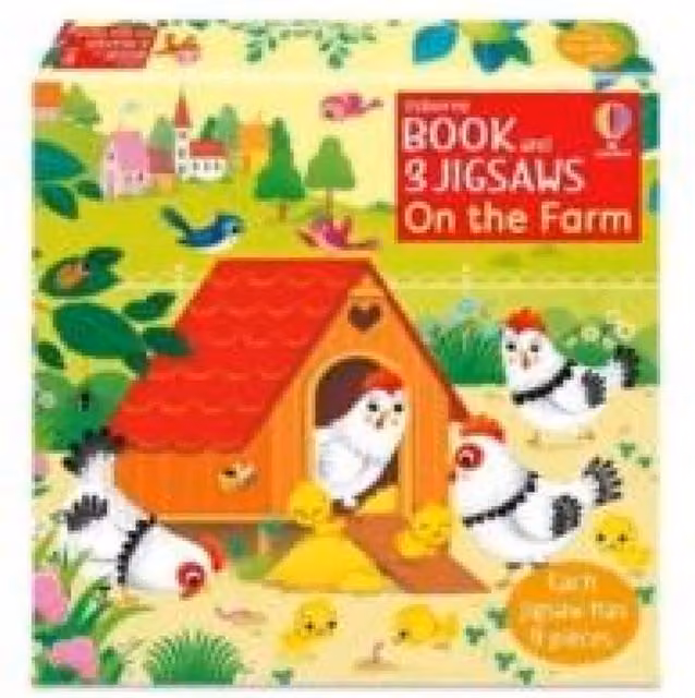Usborne Sam Taplin On the Farm Book and 3 Jigsaws Multicolour Paperback