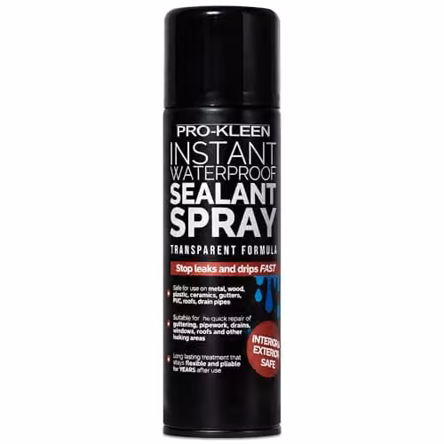 Pro-Kleen Instant Waterproof Sealant Spray, Transparent, 400ml