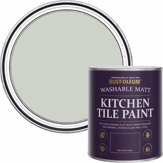 Rust-Oleum Kitchen Tile Paint Matt in Laurel Green, 750ml