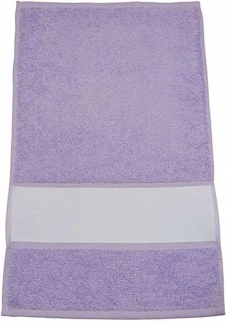 ARTG Subli-Me Cotton Guest Towel with Border in Purple and Pale Lilac, W/D/H: 50 x 30 x 45 cm