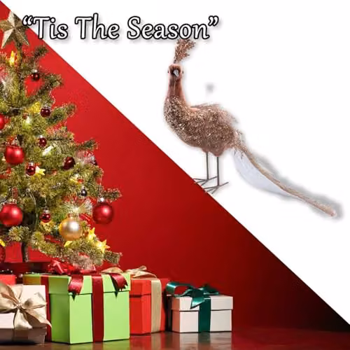VFM e-Store Brown Peacock Christmas Tabletop Decoration, W: 33 cm, H: 27 cm – 5