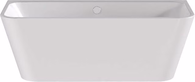 Balterley Rectangular Back-to-Wall Freestanding Acrylic Bath in White W/D/H: 160 x 70 x 42 cm