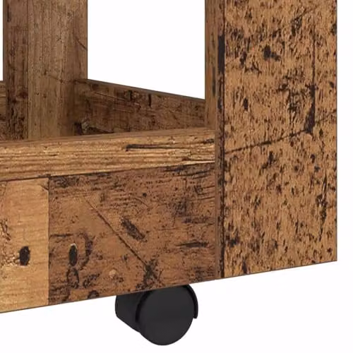 vidaXL Modern Desk Trolley in Old Wood Brown, W/D/H: 60 x 45 x 60 cm – 3