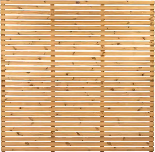 Ruby UK Impregnated Single Slatted Planed Wood Board, Brown, Height: 120 cm