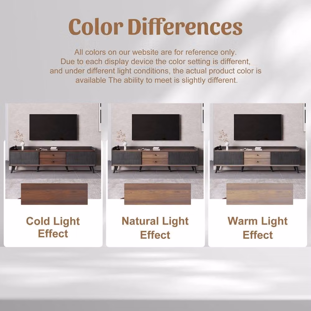 Matteo Modern Black TV Cabinet with Striped Sliding Doors and Two Drawers – 4