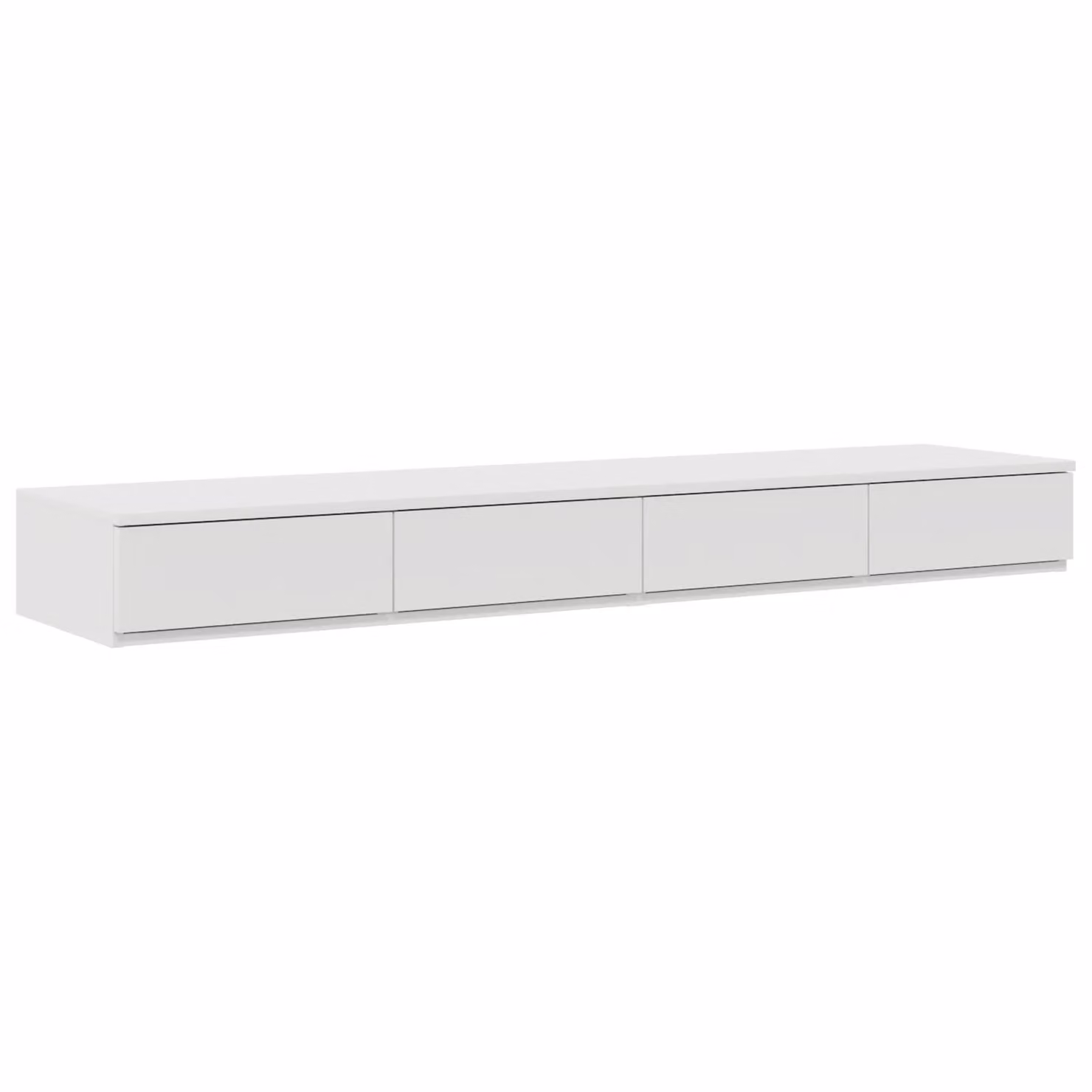 Berkfield Home White Bed Drawers in MDF, W: 160 cm, D: 36.5 cm, H: 16.5 cm