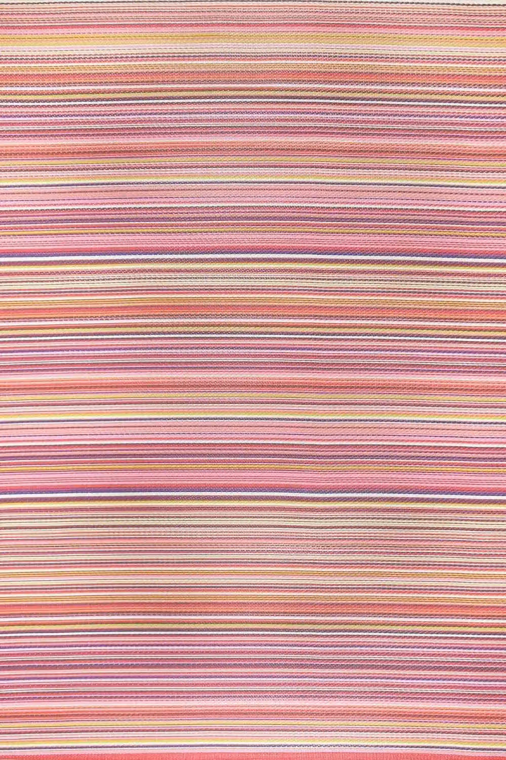 THE RUGS Reversible Weatherproof Striped Rainbow Outdoor Garden Patio Rug in Pink and Multicolour, W/D: 120 x 160 cm – 2