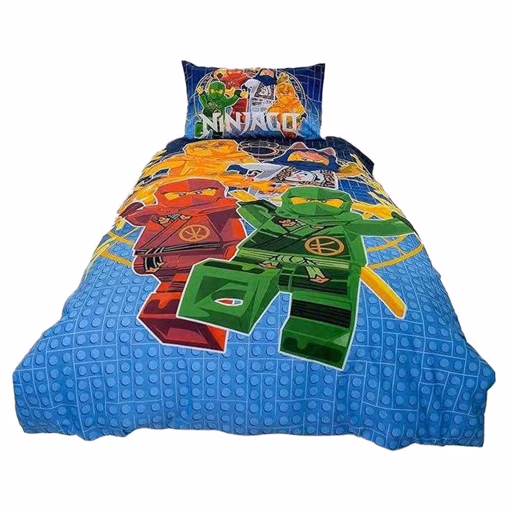 LEGO Ninjago Reversible Duvet Cover and Pillowcase Set, Multicolour, W/D/H: 90 x 200 cm – 2