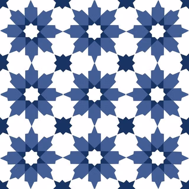 Fine Decor Blue Moroccan Zellige Style Self-Adhesive Vinyl Floor Tiles, 0.93sqm (Pack of 10)