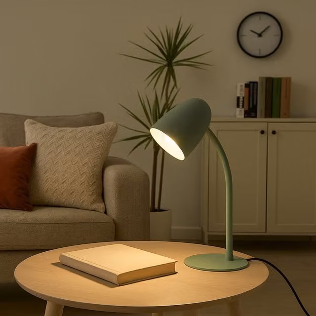Eglo Carlo Modern Metal Flexible Desk Lamp in Green