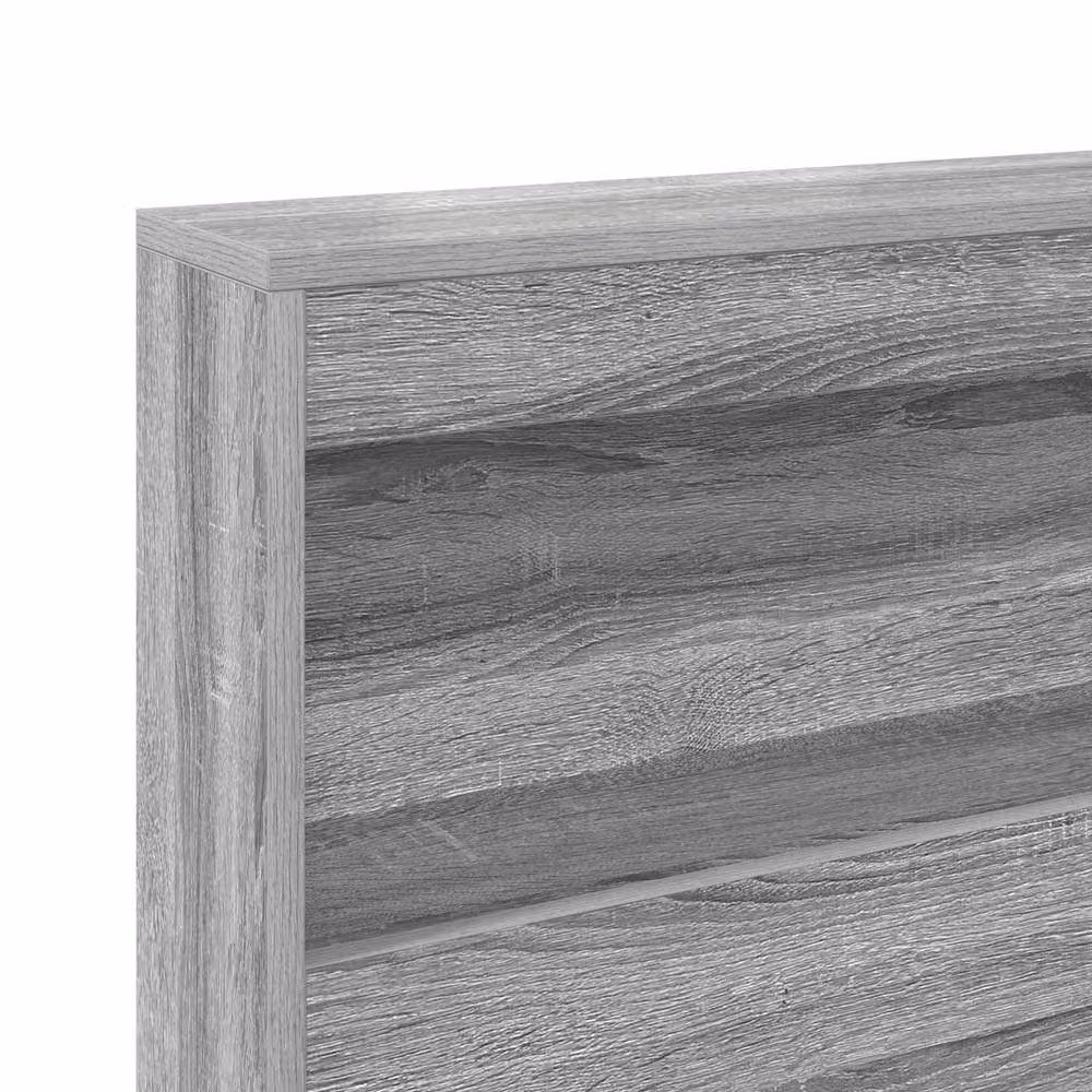 Berkfield Home Grey Sonoma Storage Headboard with Integrated Shelf, 150 cm – 3