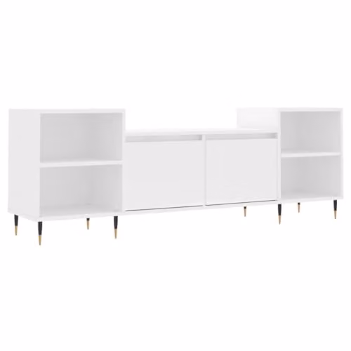 vidaXL Modern White TV Cabinet W/D/H: 160 x 35 x 55 cm