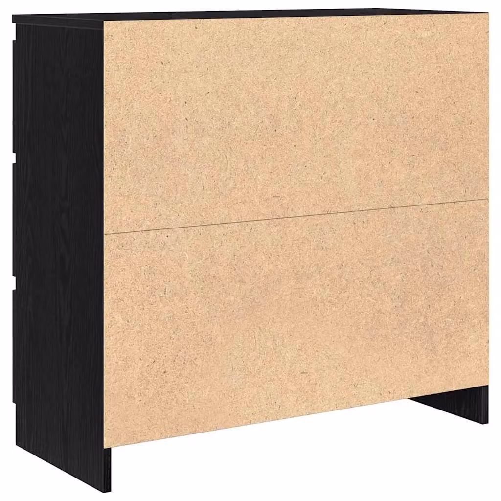 Berkfield Home Modern Black Oak Sideboard, W/D/H: 80 x 35 x 76 cm – 4