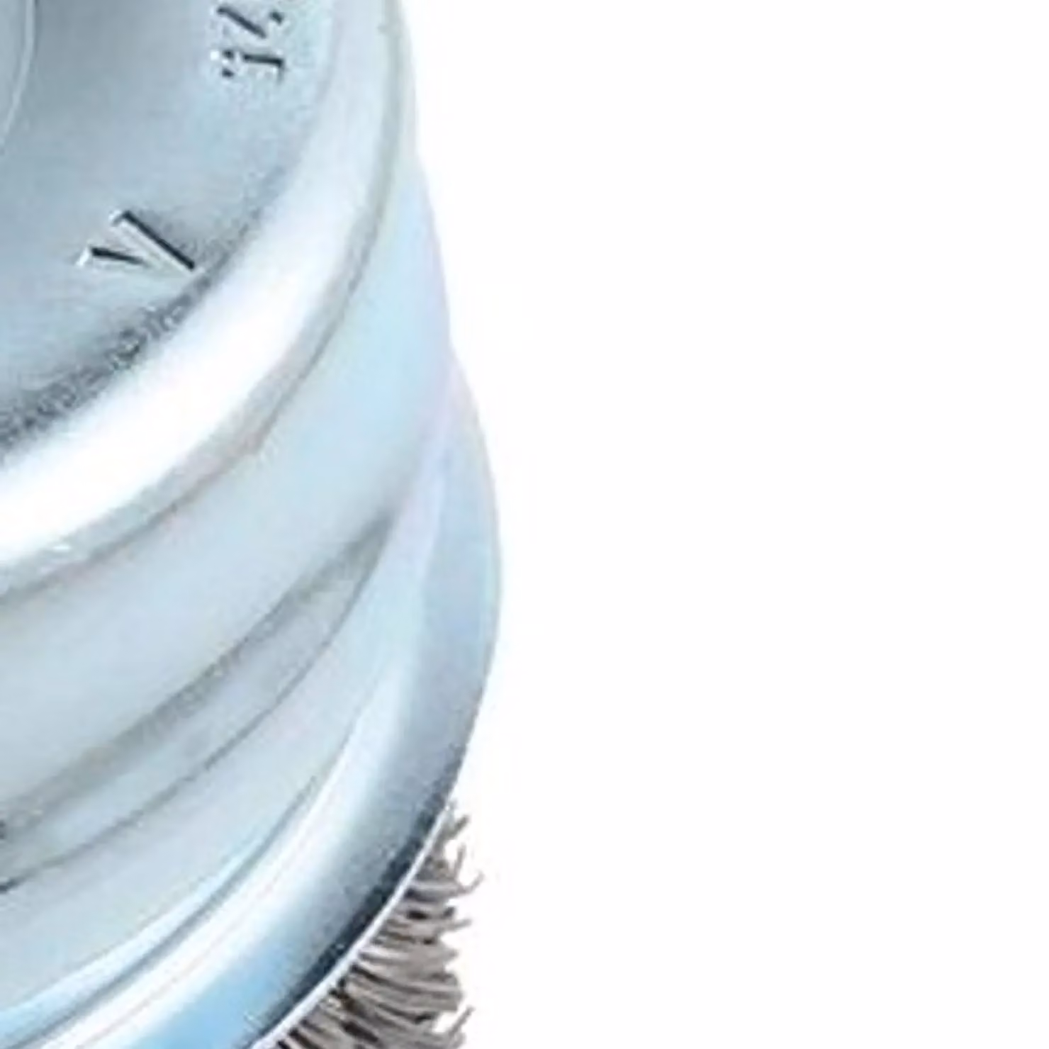 Lessmann Knot Cup Brush for Angle Grinders in Silver and Multicolour Stainless Steel – 2