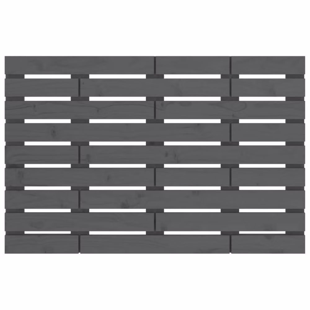 Berkfield Home Grey Rustic Solid Wood Pine Wall Headboard W/D/H: 96 x 3 x 63 cm – 3