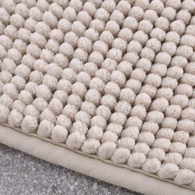 Catherine Lansfield Bobble Bath Mat in Beige, W: 50 cm, D: 80 cm