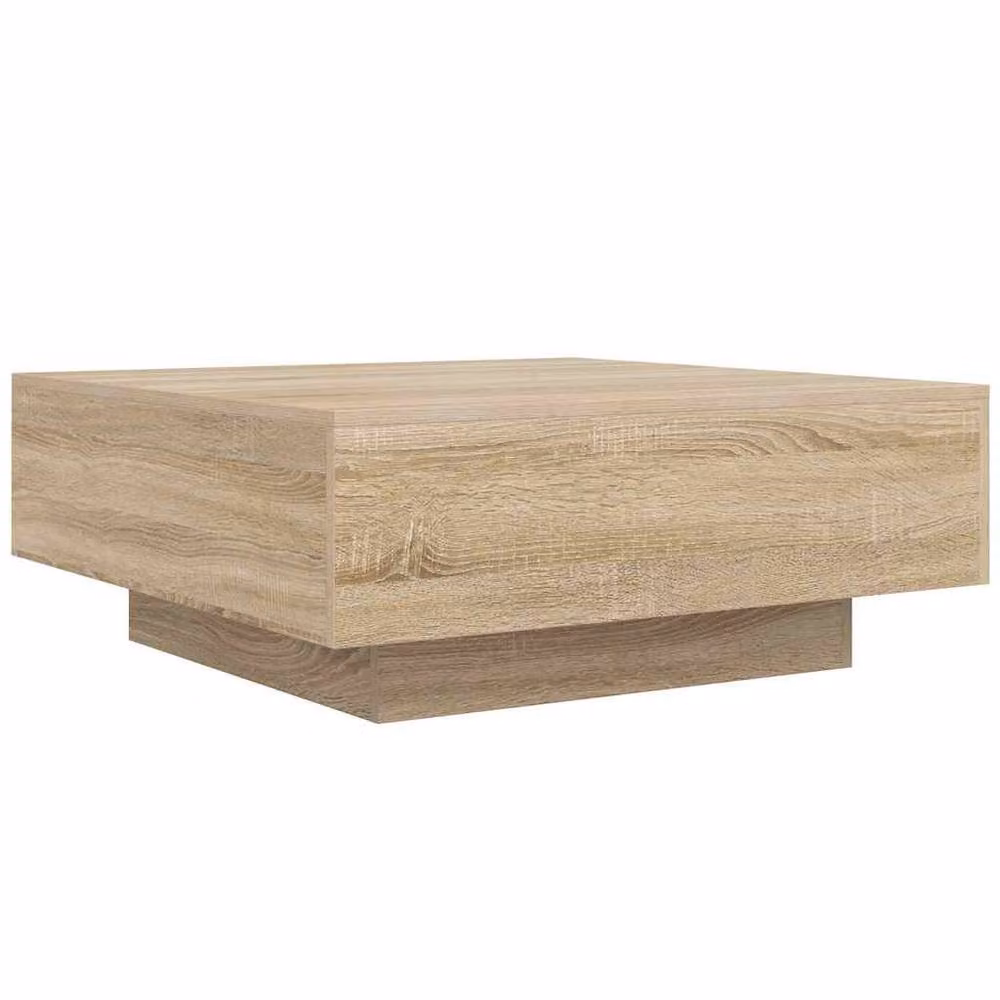 Berkfield Home Sonoma Oak Coffee Table in Beige, W/D/H: 80 x 80 x 31 cm – 3