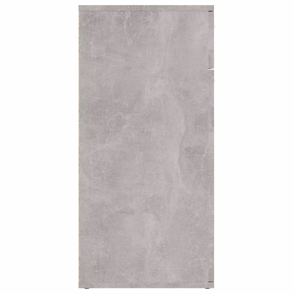 Berkfield Home Modern Sideboard in Concrete Grey, W/D/H: 80 x 36 x 75 cm – 2