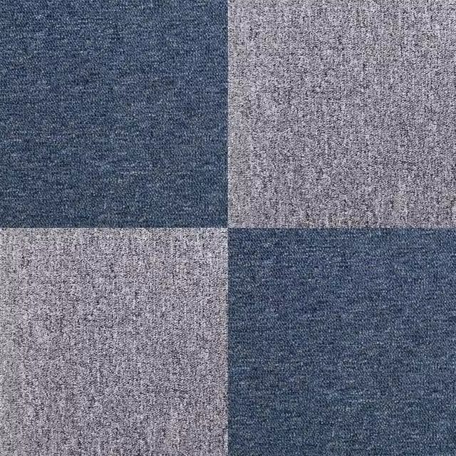 Monstershop Glue Down Carpet Tiles in Blue and Grey, 10m2 – 1