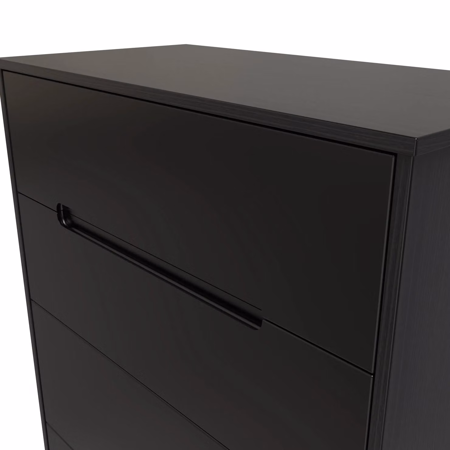 Ready Assembled 2 U Bristol 4 Drawer Deep Chest in Matt Black – 3