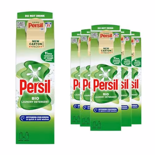 Persil Bio Gentle Fabric Clean Laundry Liquid Detergent, 945ml, Pack of 6