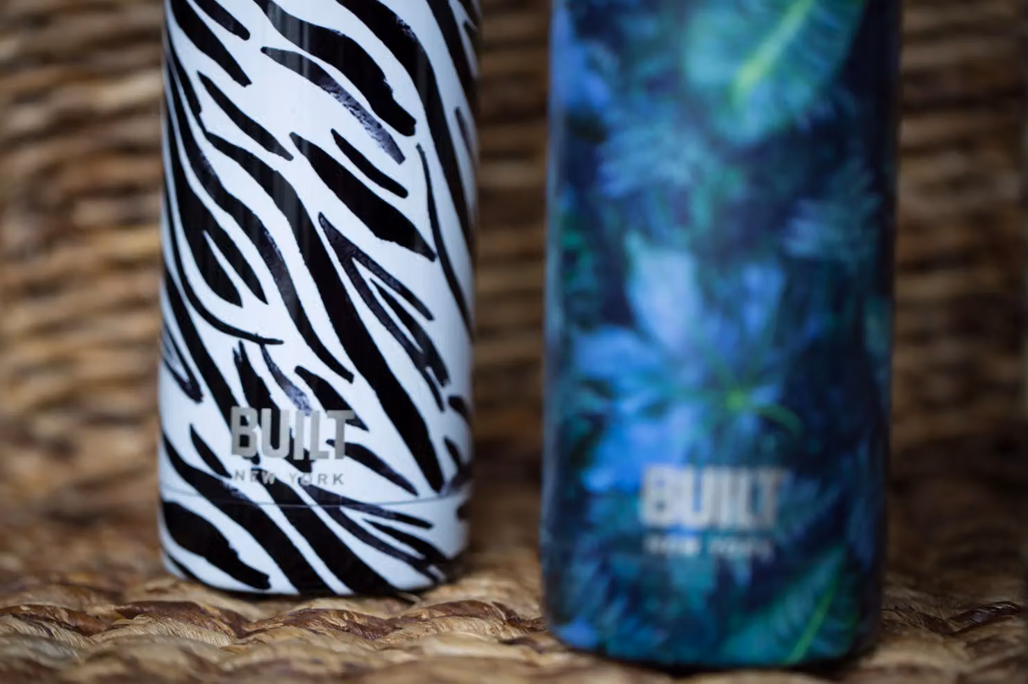 Built NY White Zebra Vacuum Insulated Stainless Steel Water Bottle, 500 ml – 6