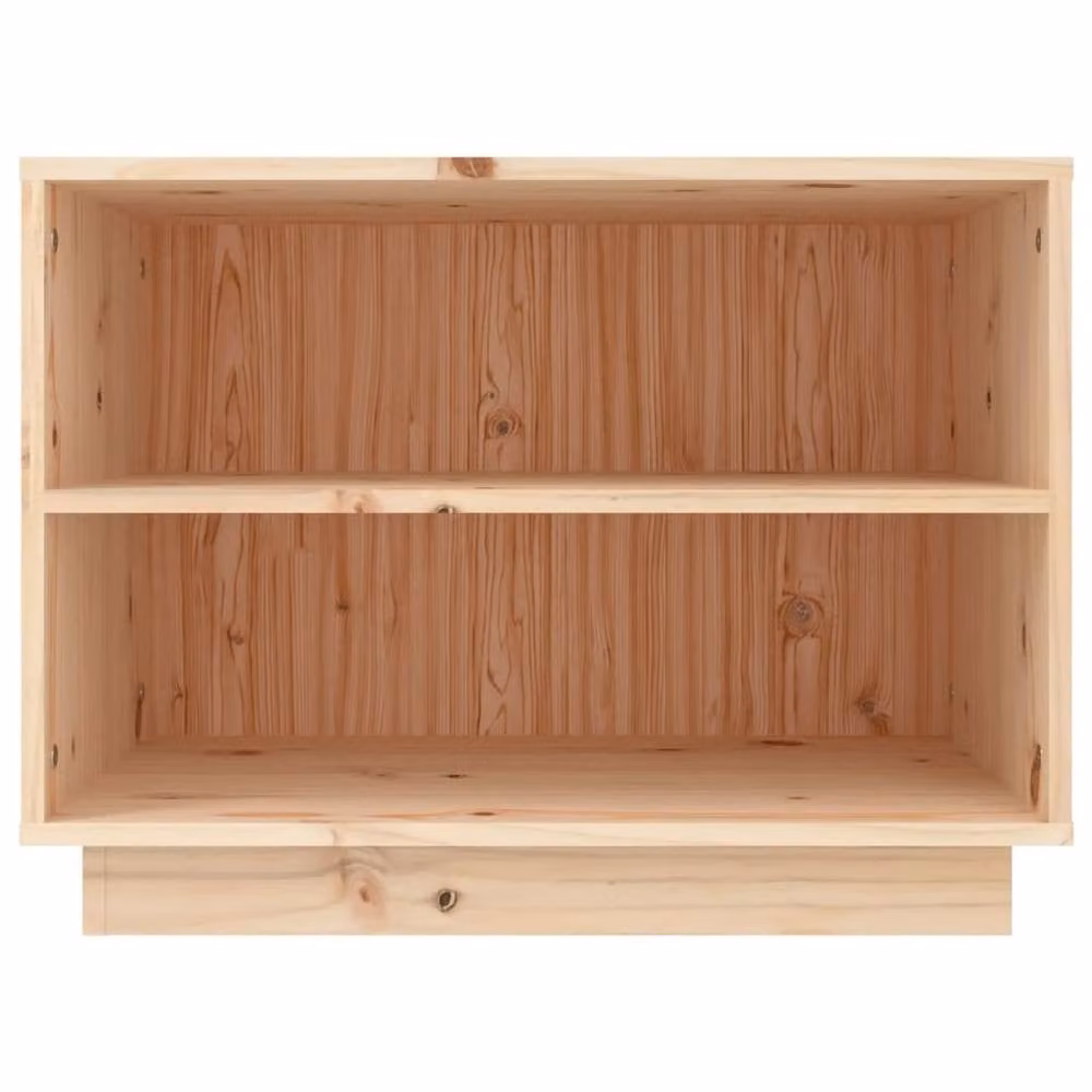 Berkfield Home Solid Wood Pine Shoe Cabinet in Brown, W/D/H: 60 x 34 x 45 cm – 3
