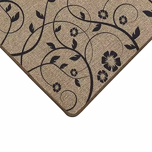 JVL Elegance Floral Runner Mat in Beige and Brown, W/D/H: 50 x 150 cm – 4