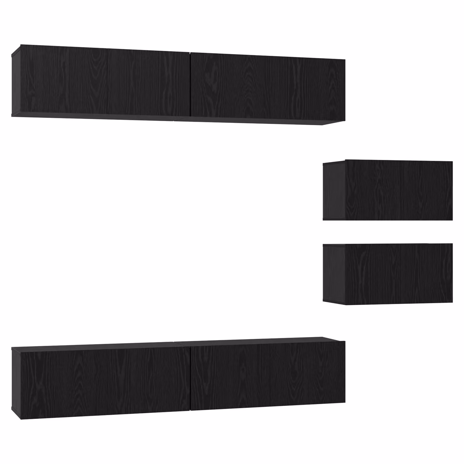 Berkfield Home Modern Black Oak TV Cabinet, W/D/H: 80 x 30 x 30.5 cm – 2