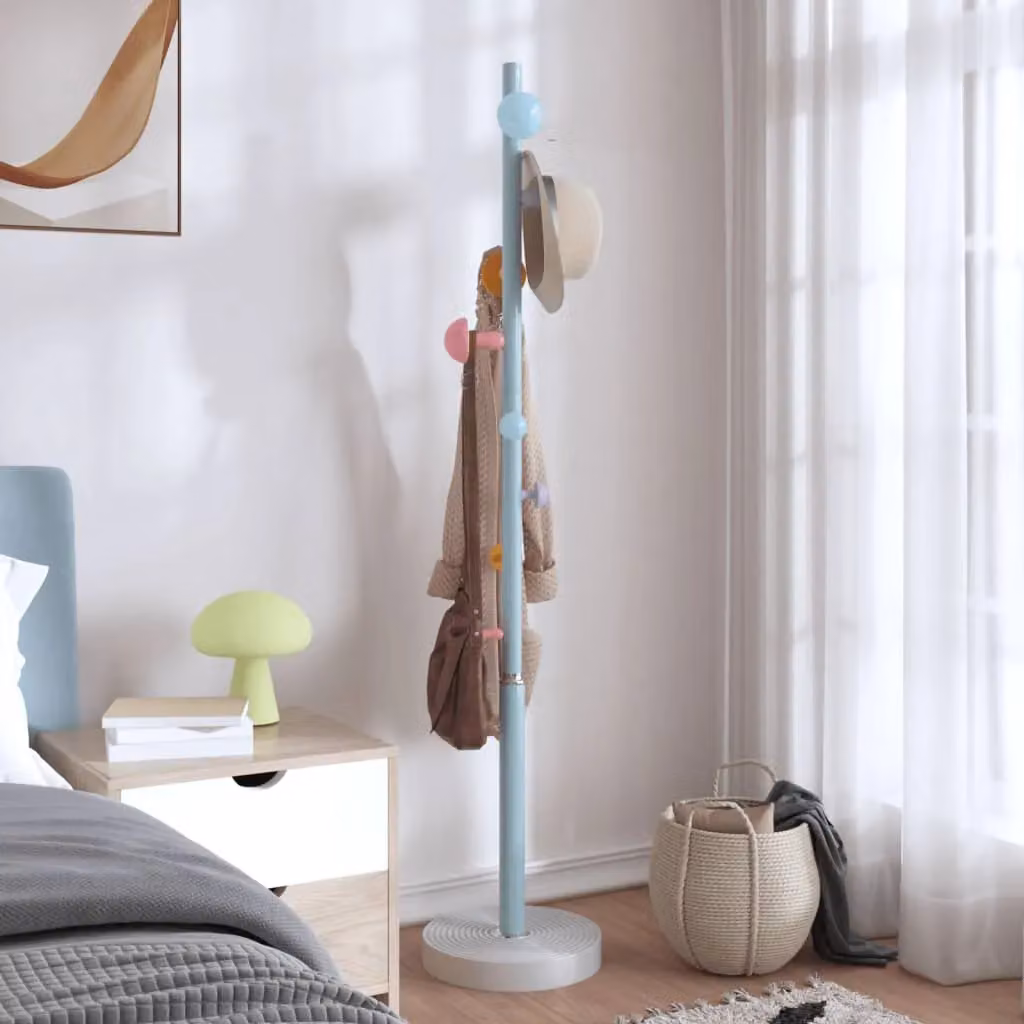 Berkfield Home Blue Post Tree Coat Stand with Distributed Point Hooks, Height: 172 cm – 2