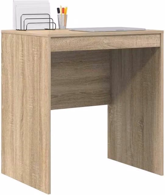 Berkfield Home Modern Computer Desk in Sonoma Oak, Light Brown, W/D/H: 70 x 50 x 76 cm – 1