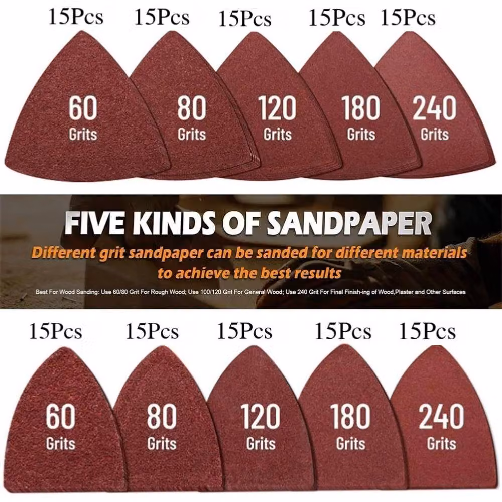 SPETLEK Red Universal Multi Tool Sandpaper Sanding Pads W: 520 cm, H: 10000 cm – 3
