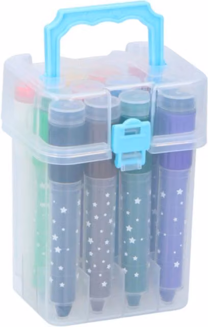 UMKY 12 Piece Multicolour Self-Ink Fun-Sized Stamps for Children