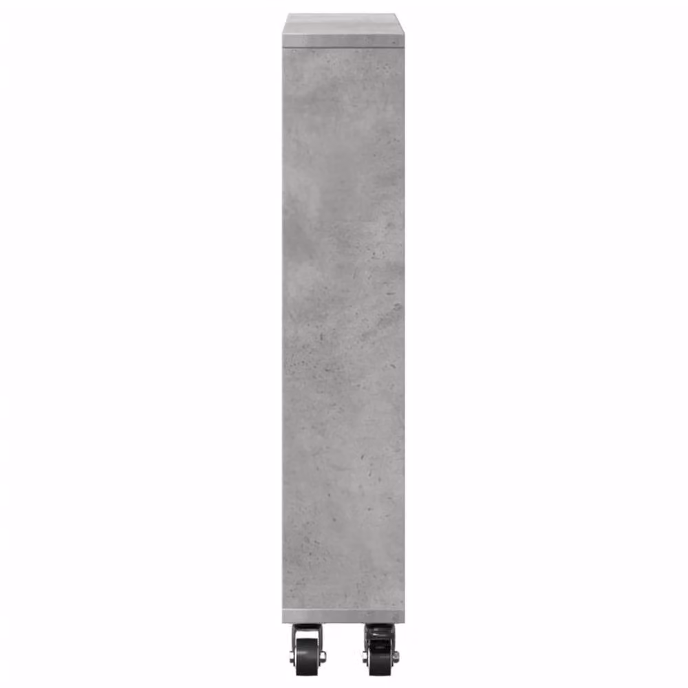 Berkfield Home Narrow Storage Trolley in Concrete Grey, W/D/H: 48 x 13 x 68 cm – 3