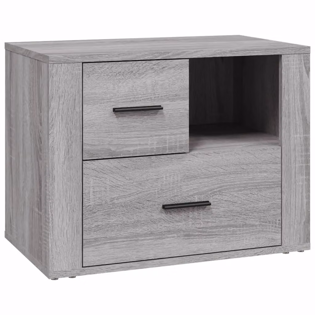 Berkfield Home Grey Sonoma Bedside Cabinet in Engineered Wood W/D/H: 60 x 36 x 45 cm – 2