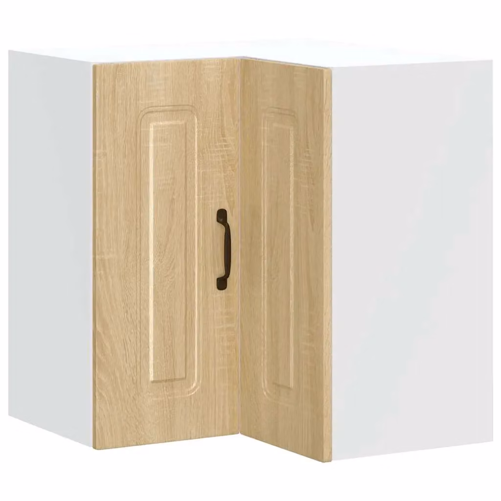 Berkfield Home Kalmar Kitchen Wall Corner Cabinet in Sonoma Oak Brown