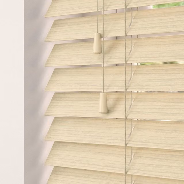 Terrys Made To Measure 50mm Wood Essence Venetian Blind in Scandi Oak