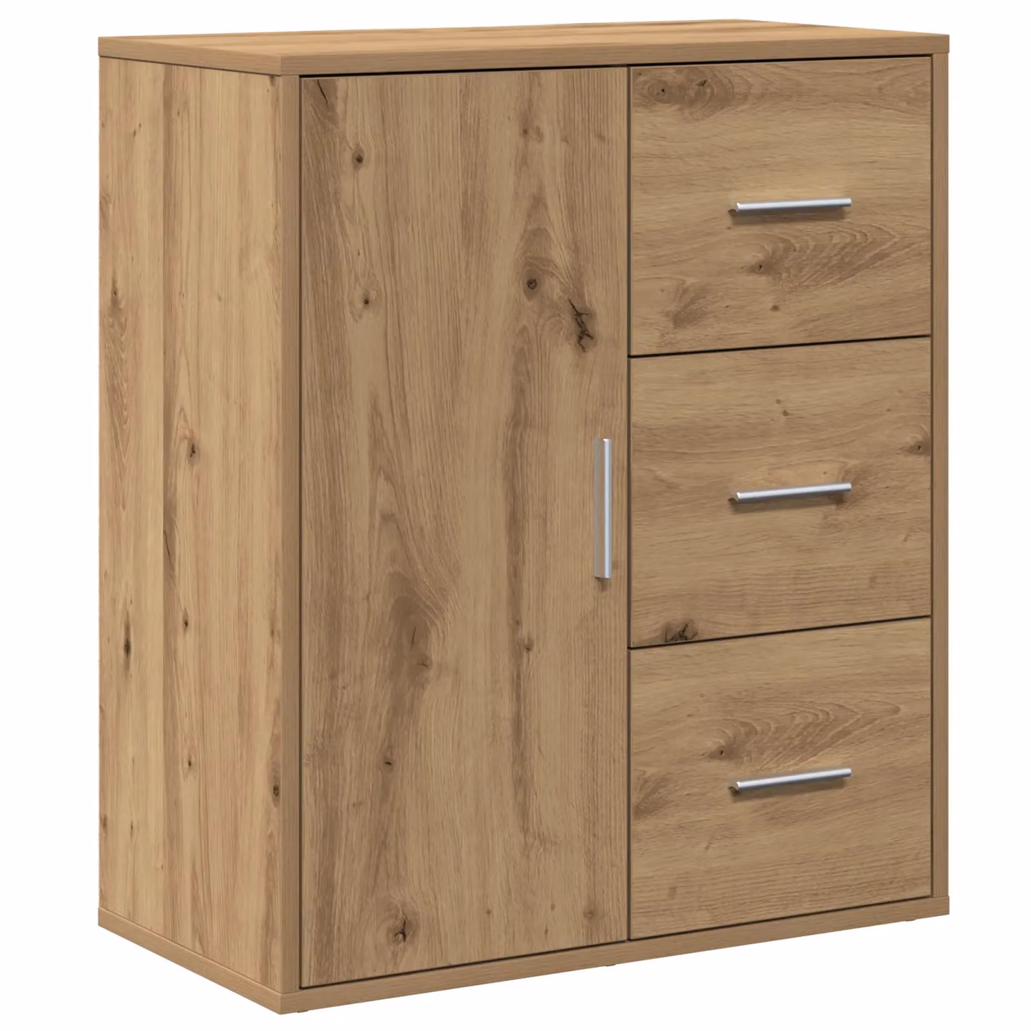 Berkfield Home Artisan Oak Sideboard in Brown, W/D/H: 60 x 31 x 70 cm – 2
