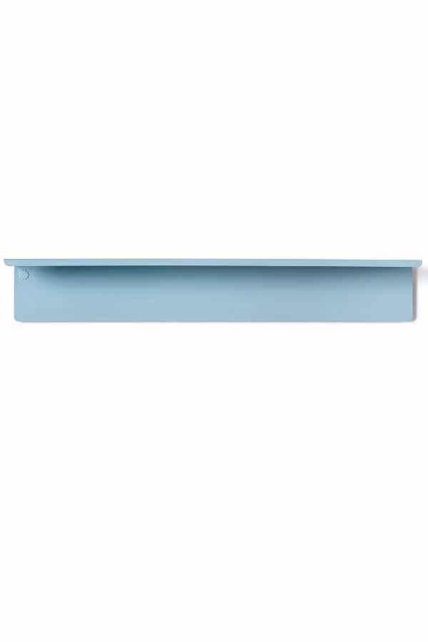 Mustard Made The Ledge In Ocean Large Blue Metal Wall Mounted Shelf – 3
