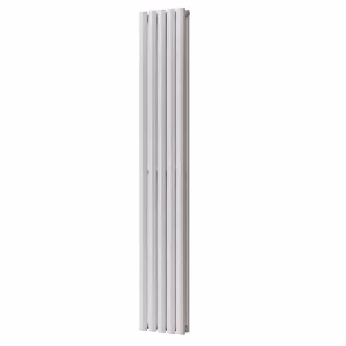 UK Radiators Omeara White Elliptical Tube Vertical Designer Radiator, H: 180 cm, W: 29 cm – 2