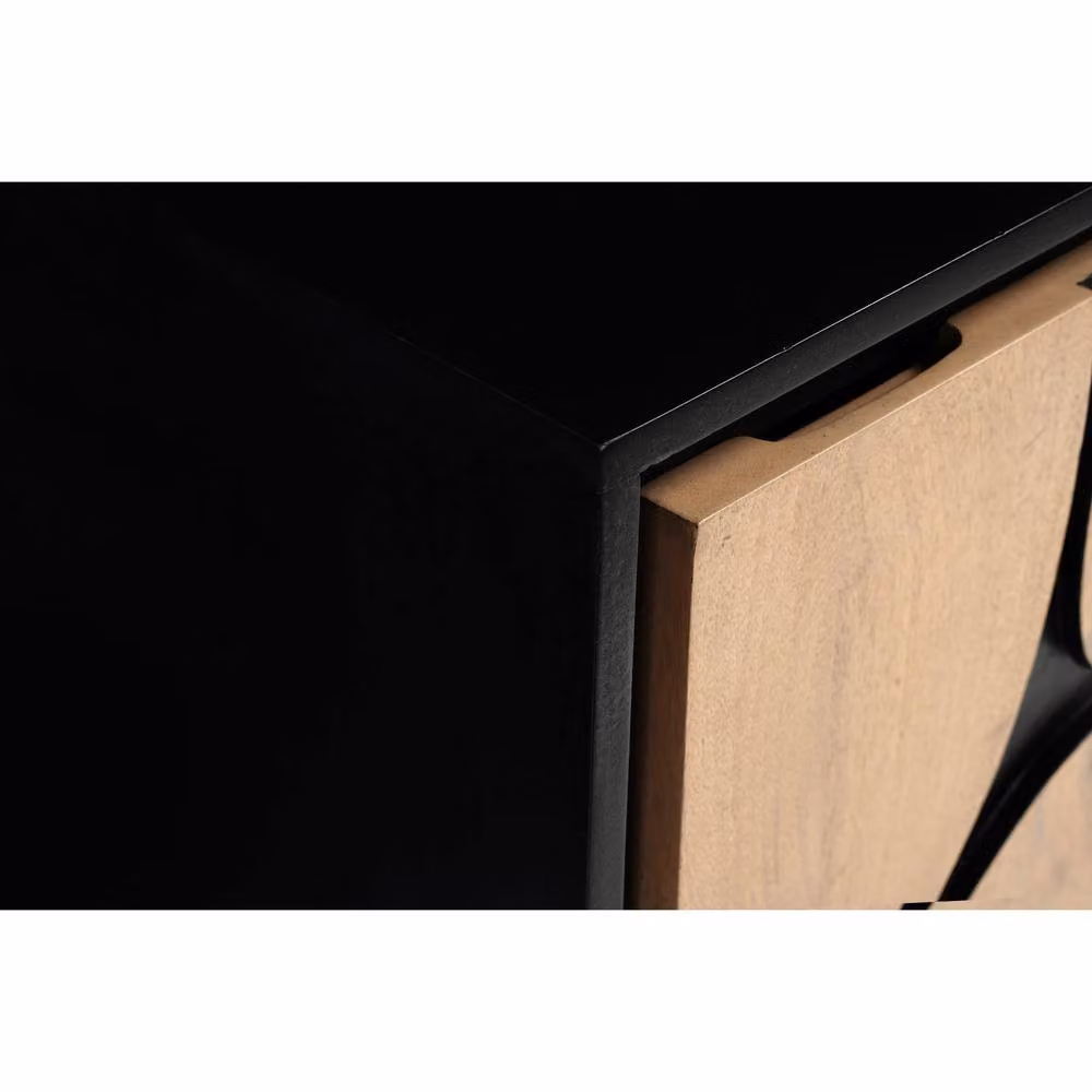 IH Design Dusk Mango Wood Bedside Table in Tan – 5